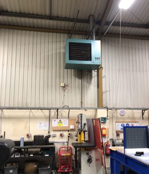 Condensing Winterwarm HR high efficiency heaters installed in Dorset